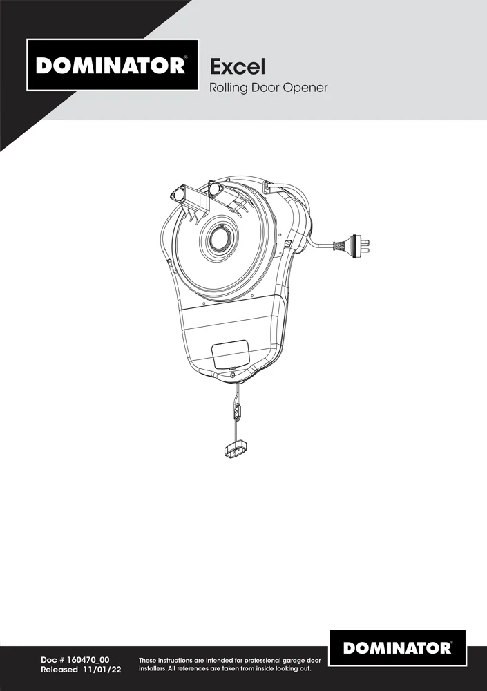 Excel Doc Rolling Door Opener